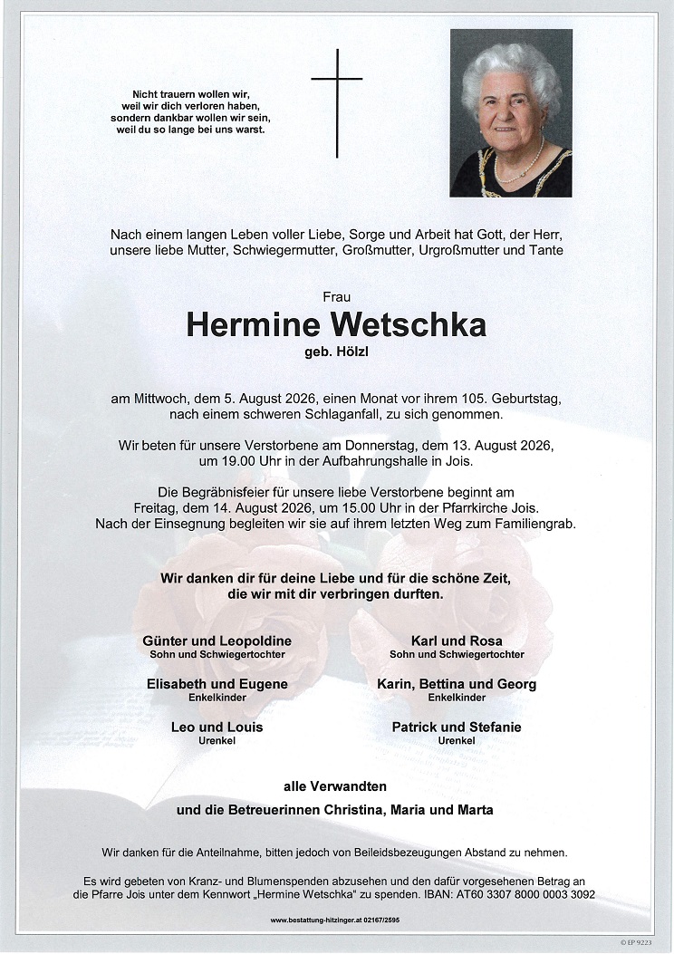 Parte Hermine Wetschka